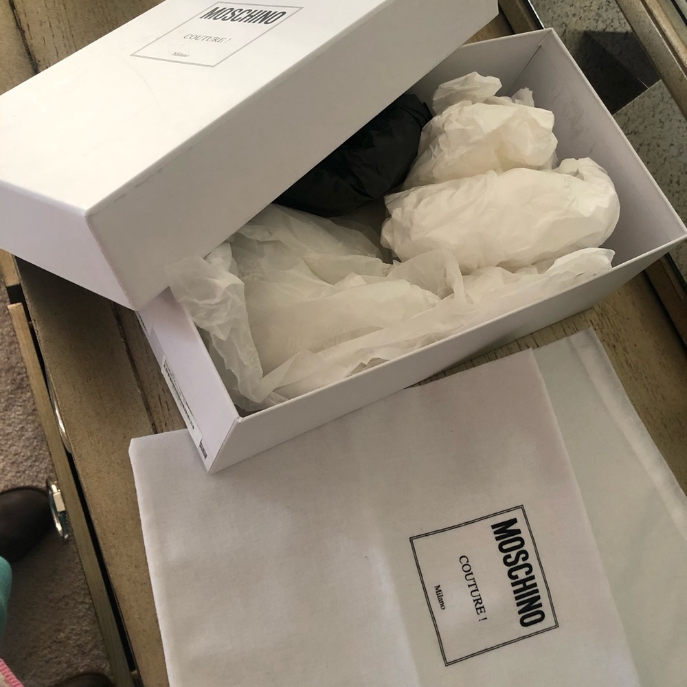 Moschino box and dust bag